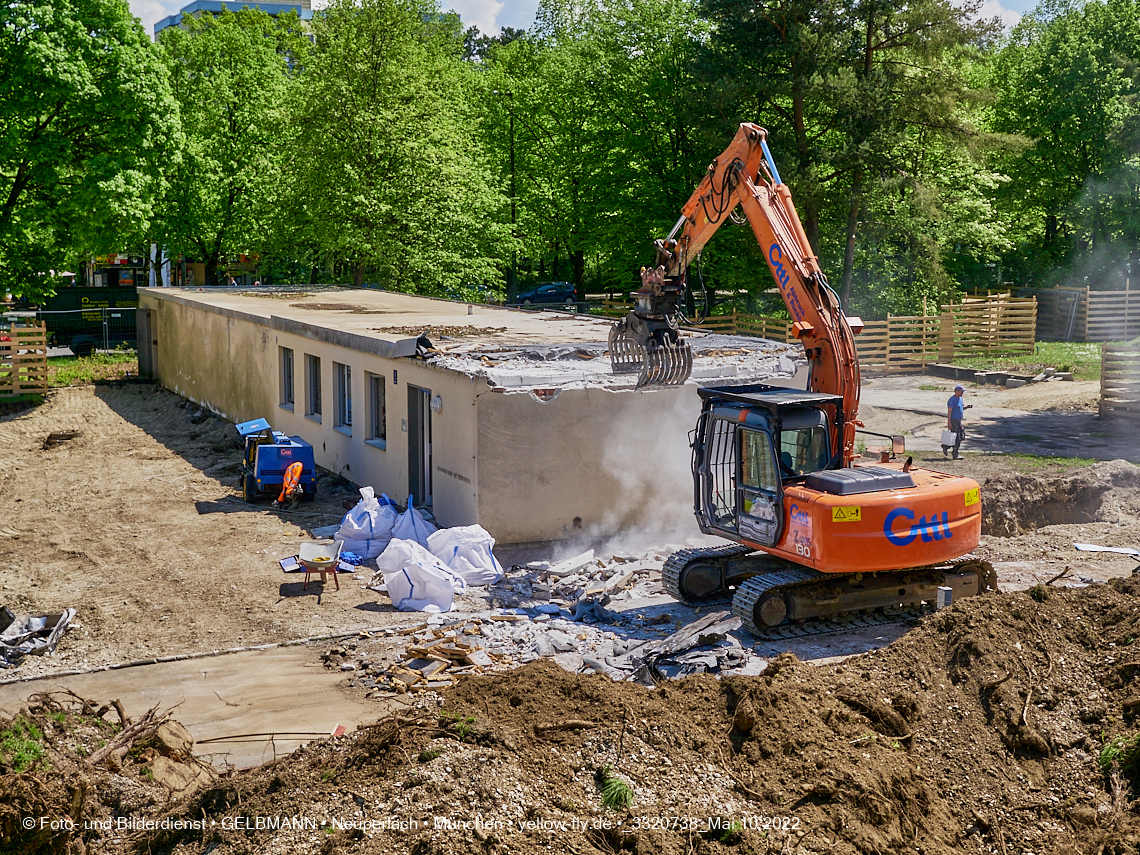 10.05.2022 - Baustelle am Haus für Kinder in Neuperlach